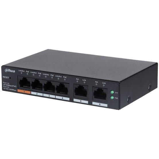 Dahua CS4006-4ET-60 4portový PoE switch