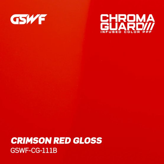 GSWF CRIMSON RED PPF fólie na ochranu laku, lesklá, tmavě červená