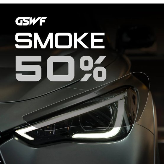 GSWF SMOKE 50 (bm) ochranná fólie na světlomety, tónovaná