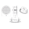 ic audio DL-E 06-165-T-EN54 safe stropní reproduktor